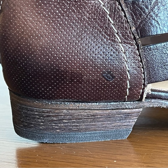 Bed Stu Brittany Woven Leather Sandals Women’s Size 6.5 Dark Brown - Picture 5 of 16